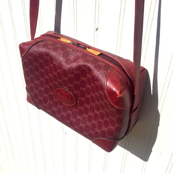 GUCCI red crossbody handbag monogram - Picture 3 of 16